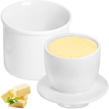 Keramische botervloot,Boterkarn,Boterdoos,Botervloot,Franse botervloot, boterpot, boterdoos voor in de koelkast, porseleinen botervloot