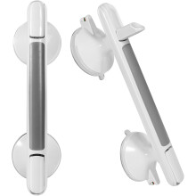 Set of 1 shower grab bars, sturdy suction cup grab bars for bath and shower, removable safety bars without drilling for the elderly, seniors, and disa