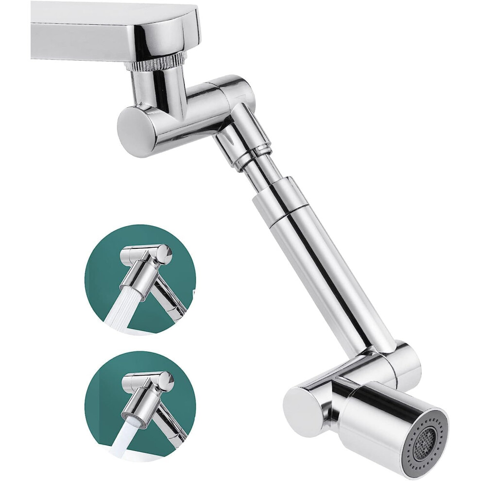 1440 Faucet Aerator, Multifunctional Faucet Extension With Telescopic Arm, 2 Modes, Universal Anti-Splash Faucet Aerator For Kitchen And Bathroom 4027070125316