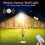 200 LED Outdoor Solar Light with Motion Sensor - 4 Modes, Remote Control, Solar Panel Floodlight for Garden - Warm White 4