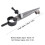 Wing divider, adjustable lockable spring-loaded divider bracket with pen holder, for woodworking and leather drawing 2