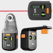 4-in-1 Picture Hanging Laser Level with Line Laser, Dust Collector, Wall Level with Suction Cup, Picture Hanging Frame Level