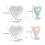 Easter Theme Silicone DIY Pendant Mold for-Heart shaped HOME 4