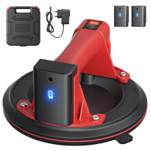8-inch elektrische tegelzuignap, pompzuignap, 300 kg capaciteit, digitaal display, inclusief 2 accu's, beglazingszuignap voor tegels, glas en marmer.