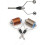 2PC Double Bi-Ceramic Tip Fly Tieing Bobbin Holder for Standard Fly Fishing Lure Baits Making Tool 3