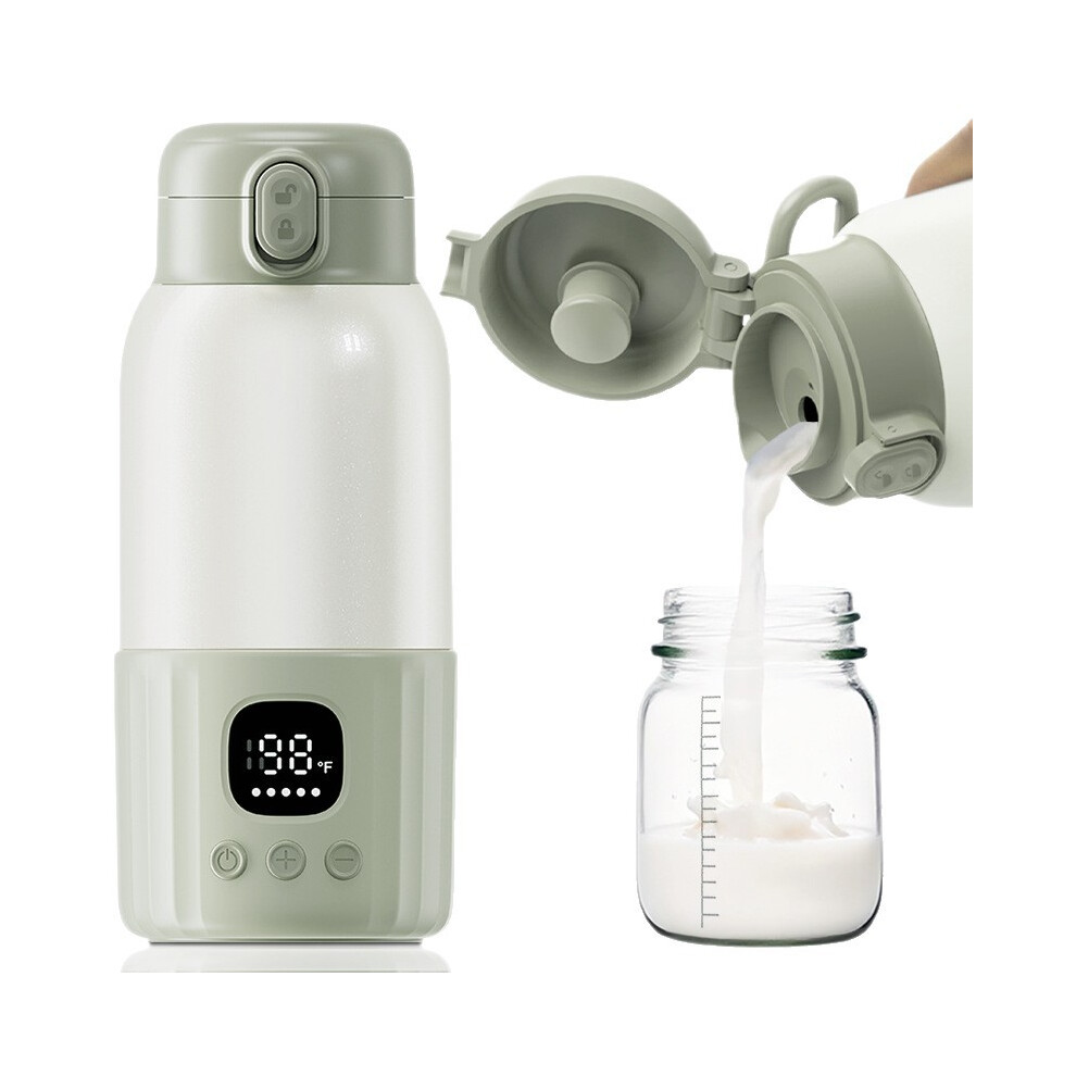 Portable Milk Warmer, 380Ml Large Capacity Baby Bottle Warmer, Fast Heating, Long Lifespan Portable Bottle Warmer For Travel With Pasteurization Shenzhenshiwusongmaoyiyouxiangongsi