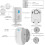 Wireless PIR motion sensor security detector alarm buzzer, welcome buzzer, mailbox alert, motion sensor buzzer with night light 2