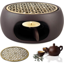 Theepotverwarmer, theepotverwarmer, theepotverwarmer, theeverwarmer, kaarsvormige voetverwarmer voor porseleinen theepotten om thee en koffie te
