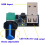 PC USB Fan Speed Controller DC 5V Mini USB Fan Speed Controller DC 5V-12V to 2.5~7.5V USB with Speed Switch 3