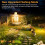 200 LED Outdoor Solar Light with Motion Sensor - 4 Modes, Remote Control, Solar Panel Floodlight for Garden - Warm White 3