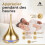 100ml Essential Oil Diffuser, Elegant Design Ultrasonic Essential Oil Diffuser, USB, Auto-Off, 6-Hour Mist, Aromatherapy Diffuser, Gold-Look Plastic 3