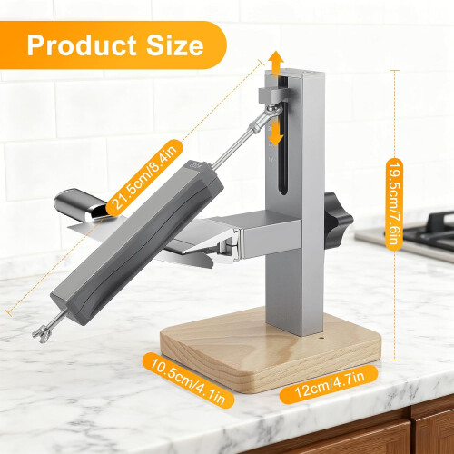 Adjust Profi Precision Sharpener with Fixed Angle 10-30 - Manual Diamond Sharpener - Complete System with 4 Sharpening Stones 1