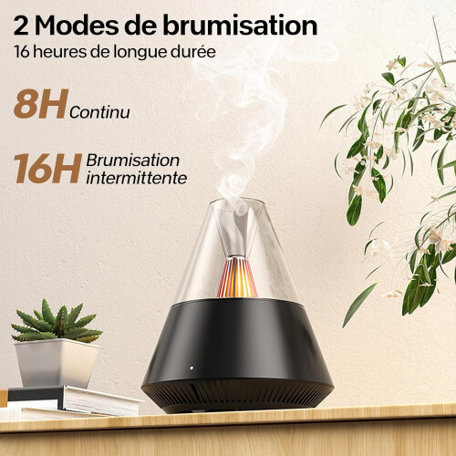Elektrische etherische olie diffuser, ultrasone etherische olie diffuser - aromatherapie, stille diffuser van 25 dB met LED-verlichting, afstands 2