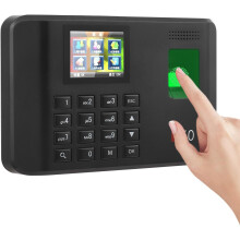 Fingerprint Time Recorder for Small Businesses, Up to 1000 Users and 60,000 Records, 2.7-inch Color LCD Screen, Data Export via USB