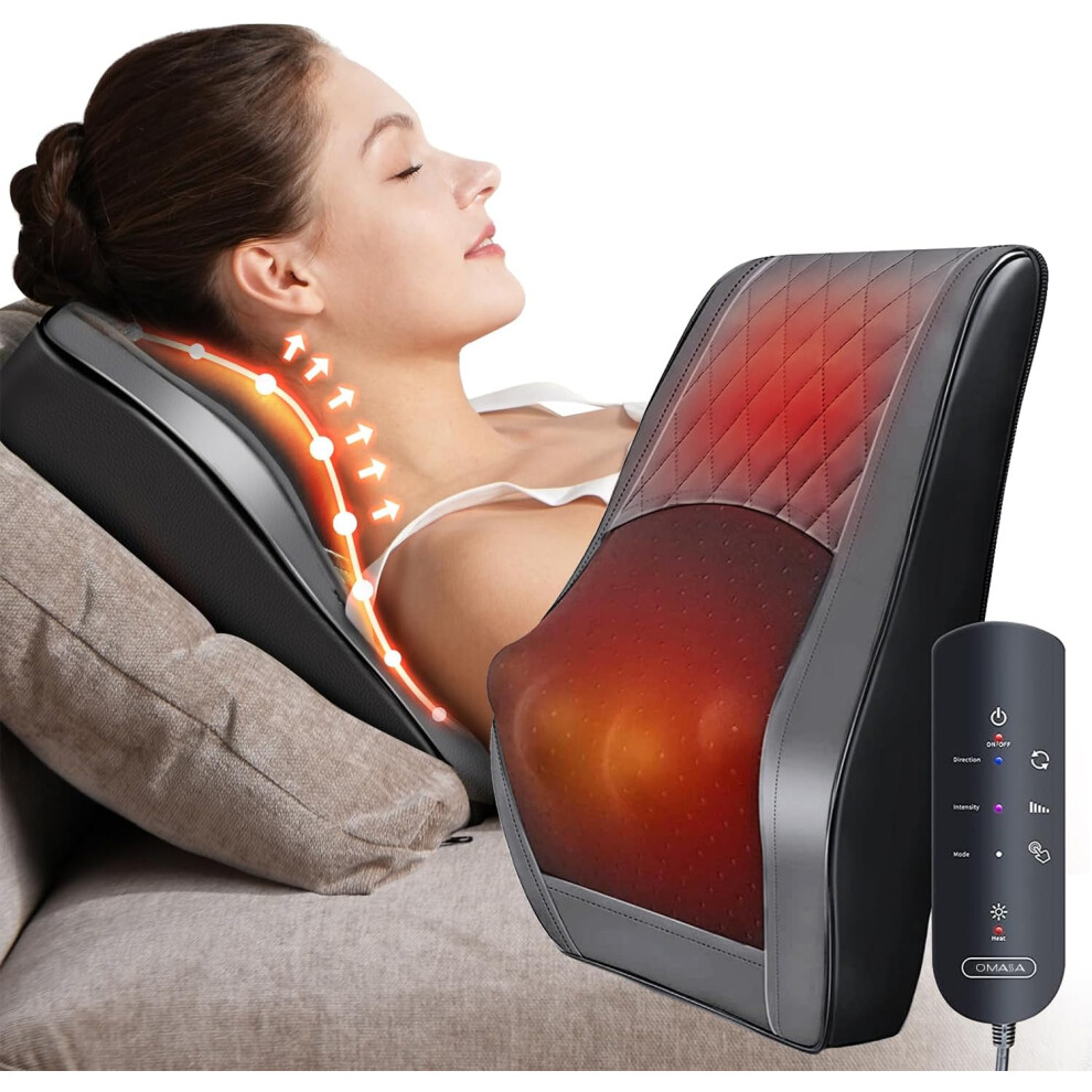 Shenzhenshiwusongmaoyiyouxiangongsi Neck Massager With Heat, 3D Knet Shiatsu Massager For The Back, Muscle Pain Relief For The Neck, Back, And Legs, Gifts For Men And Women
