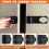 PCS Lockable Security Hasp, 4 Inch Combination Lock for Cabinet with Screws, Door Latch with Code Lock - 3-Digit Password 4