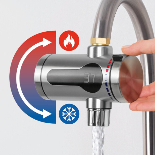 Compact 3300W Instant Water Heater - LED Temperature Display 1