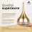 100ml Essential Oil Diffuser, Elegant Design Ultrasonic Essential Oil Diffuser, USB, Auto-Off, 6-Hour Mist, Aromatherapy Diffuser, Gold-Look Plastic 4