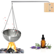 12cm Sauna Aroma Bowl, Stainless Steel Sauna Bowl, Essential Oil Sauna Aroma Bowl, Sauna Accessory for Sauna and Spa