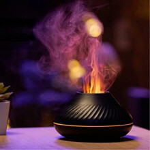 Vlam Aroma Essentiële Olie Diffuser Luchtbevochtiger met 7 vlamkleuren, voor thuis, slaapkamer, yoga, kantoor, met automatische uitschakelbeveili