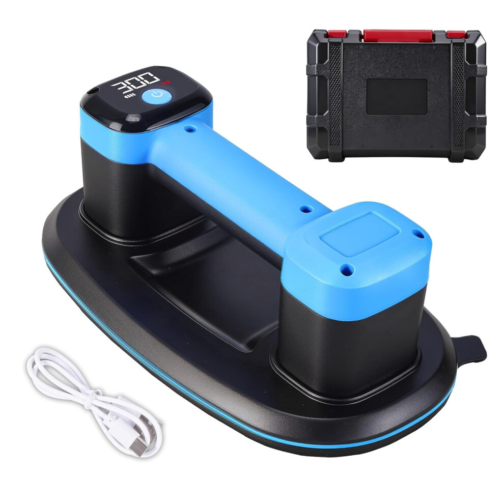 Suction Cup For Tiles, Maximum Load 300Kg, Electric Suction Cup With 3600Mah Battery, Digital Lcd Screen, Usb Type-C For Tiles, Glass, Marble, Windshi 4027070127273