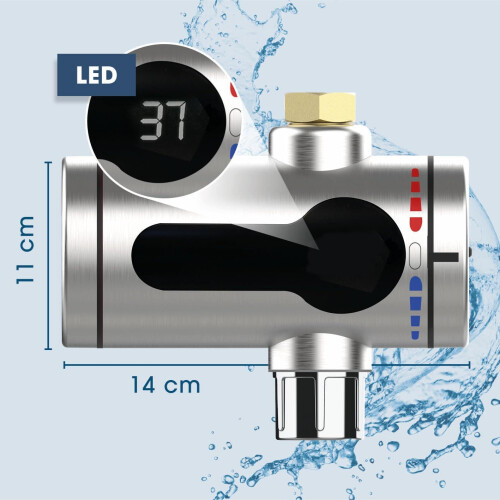 Compact 3300W Instant Water Heater - LED Temperature Display 2
