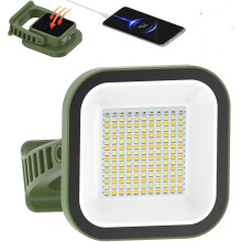 Portable work light, 4000LM, IP65 waterproof magnetic work lights, 12000mAh rechargeable LED power bank, 1/4" threaded port floodlight, solar powered