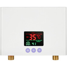 Mini elektrische doorstroomverwarmer, Doorstroomverwarmer, Kleine doorstroomverwarmer met LED-temperatuurweergave, 220V keukenwaterverwarmer, 3KW