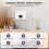 Mini chauffe-eau instantané électrique, chauffe-eau instantané, petit chauffe-eau instantané avec affichage LED de la température, chauffe-eau de 4