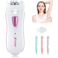 Elektrische epilator voor vrouwen - Elektrische epilator voor vrouwen - Epilator voor gezicht en lichaam - Met wenkbrauwtrimmer met LED-verlichti