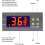 STC-1000 Temperature Controller, AC 110V-220V 10A Digital Thermostat with 10K NTC Temperature Sensor Probe, Heating/Cooling for Fermentation 2