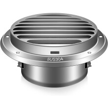 Grille de ventilation de 100 mm, grille d'aération en acier inoxydable 304, grille de ventilation ronde pour hotte aspirante, grilles de ventilat
