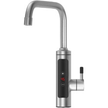 Robinet d'eau chaude électrique instantané en acier inoxydable avec affichage LED de la température - Chauffe-eau intelligent rotatif à 360 - Mi