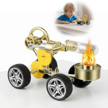 Stirling heteluchtmotor modelauto, eencilinder stoommachine model, bouwsets, stoomwarmtegenerator, wetenschapseducatieset
