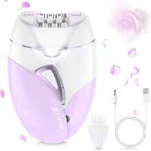 Electric Epilator for Women, 36 Precision Tweezers, Rechargeable, Micro-Grip Tweezer Technology, Bikini Trimmer, Electric Facial Epilator, with 3 Eyeb