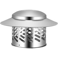 110mm Stainless Steel Chimney Cap, Chimney Cover, Chimney Pipe Cover, Chimney Rain Cover for Improved Chimney Ventilation