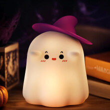 Zauberhafte Babylampe, Kindernachtlicht, Silikon-Nachtlicht in Welpenform mit 7 Farben, USB-aufladbar, Soft-Touch-Oberfläche