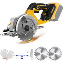 Dewalt 5.5" Cordless Circular Saw for 18V/20V Battery, Electric Saw with Brushless Motor, 0-45 Bevel Cutting Angle, Ideal for Wood, Plastic, Soft Met