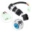 Ignition start switch, 5-wire ignition key start lock for most motorcycles, go-karts, and ATVs 4