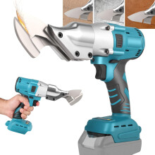 Draadloze elektrische schaar, compatibel met Makita 18V-accu, metalen elektrische schaar met 360 draaibare kop, maximale knipdikte 2 mm voor pla