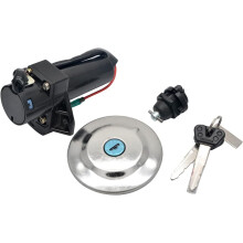 Vervangende contactsleutel, gasklepdeksel en zadelvergrendeling voor Yamaha YBR125 YBR 125 2007-2014