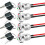 12mm Metal Key Lock Switch On/Off Pre-wired Key Switch Maintained Lock Key Switch (Pack of 4) 1