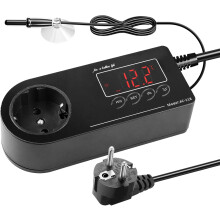 Thermostat 220 V, régulateur de température numérique, thermostat pour reptiles, thermostat pour terrarium, chauffage et refroidissement pour ser