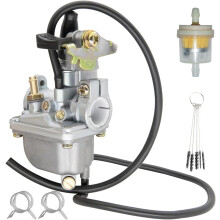 Carburateur LT50 pour quads Suzuki LT50 (1984-1987), LTA50, LT50A (2002-2005), JR50 (1984-2006). Références : 13200-43F00, 13200-43F01, 13200-044