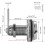 2 Pieces Security Drawer Mailbox, Cam Cabinet Code Lock, Keyless Cam Lock, Combination Lock, for Cabinet Drawer Mailbox 2