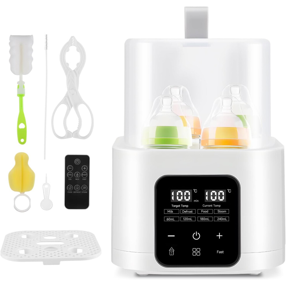Baby Bottle Warmer, Fast Heating And Defrosting Of Baby Food, Double Milk Bottle Sterilizer With Lcd Screen, Precise Temperature Control Shenzhenshiwusongmaoyiyouxiangongsi