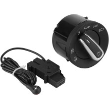 Autokoplampschakelaar, automatische lichtschakelaar en sensormodule voor MK5 MK6 B6 3C, zwart
