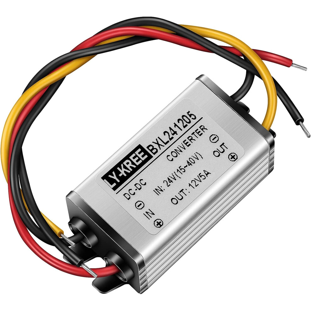 Dc 24V To 12V Buck Converter, Dc Power Adapter Converter, 5A 60W Converter Reducer Regulator, Accepts Dc 15-40V Inputs 4027070133915