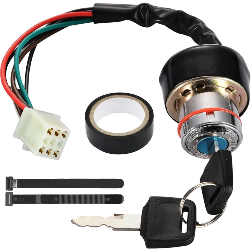 Ignition Key Switch 6 Wire For 50Cc 70Cc 90Cc 110Cc 125Cc 150Cc 250Cc 250Cc For Taotao For Redcat For Roketa For Sunl Atv 4 Wheels Scooter Motorcycle 4027070132956