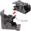 4PCS Folding Table Leg Supports, 90 Self-Locking Hinges, Folding Leg Brackets, Corner Brace for Folding Workbench Legs, Black 5